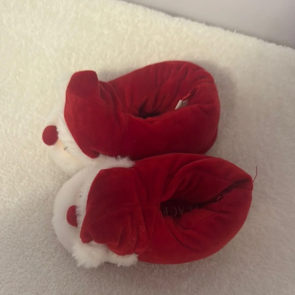 The Children's Place Red Santa Kids Slippers